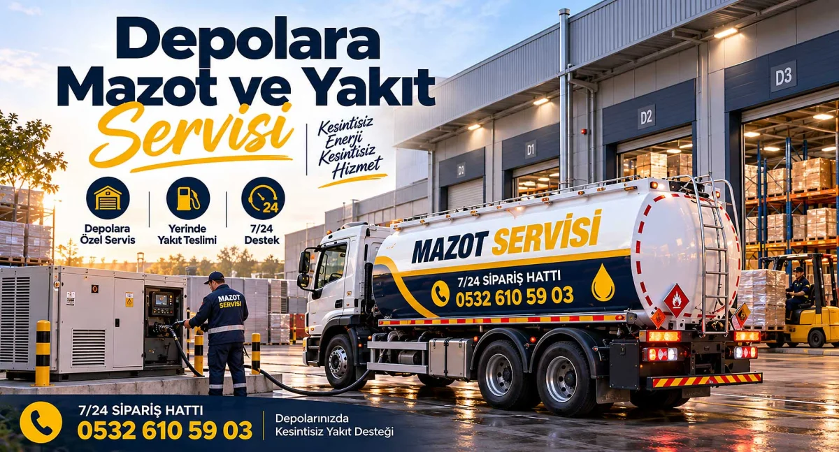 Depolara Mazot ve Yakıt Servisi
