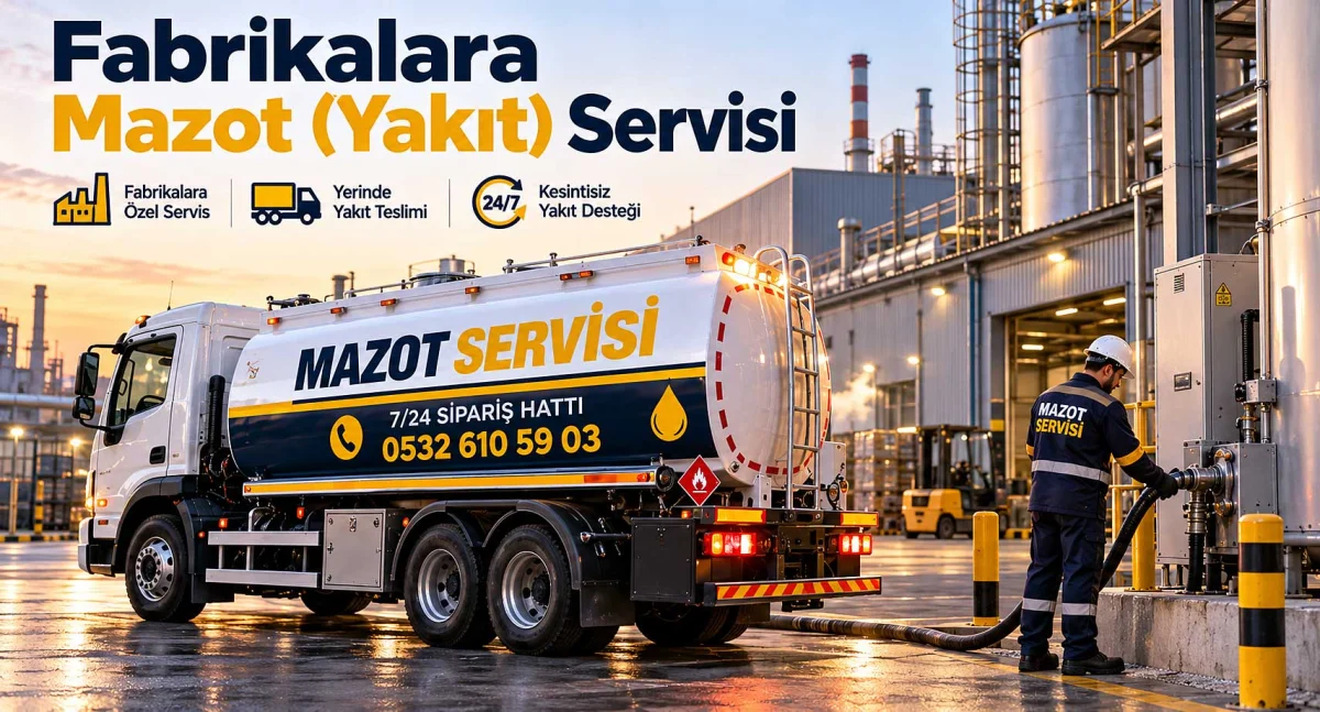 Fabrikalara Mazot (Yakıt) Servisi