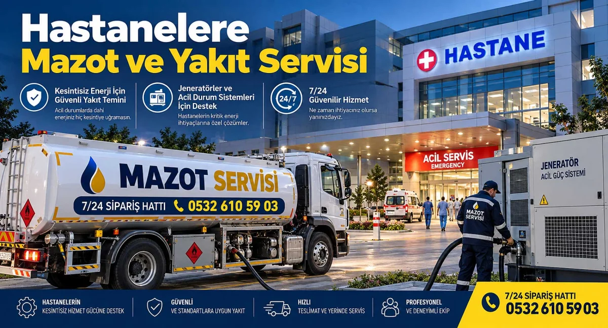 Hastanelere Mazot ve Yakıt Servisi