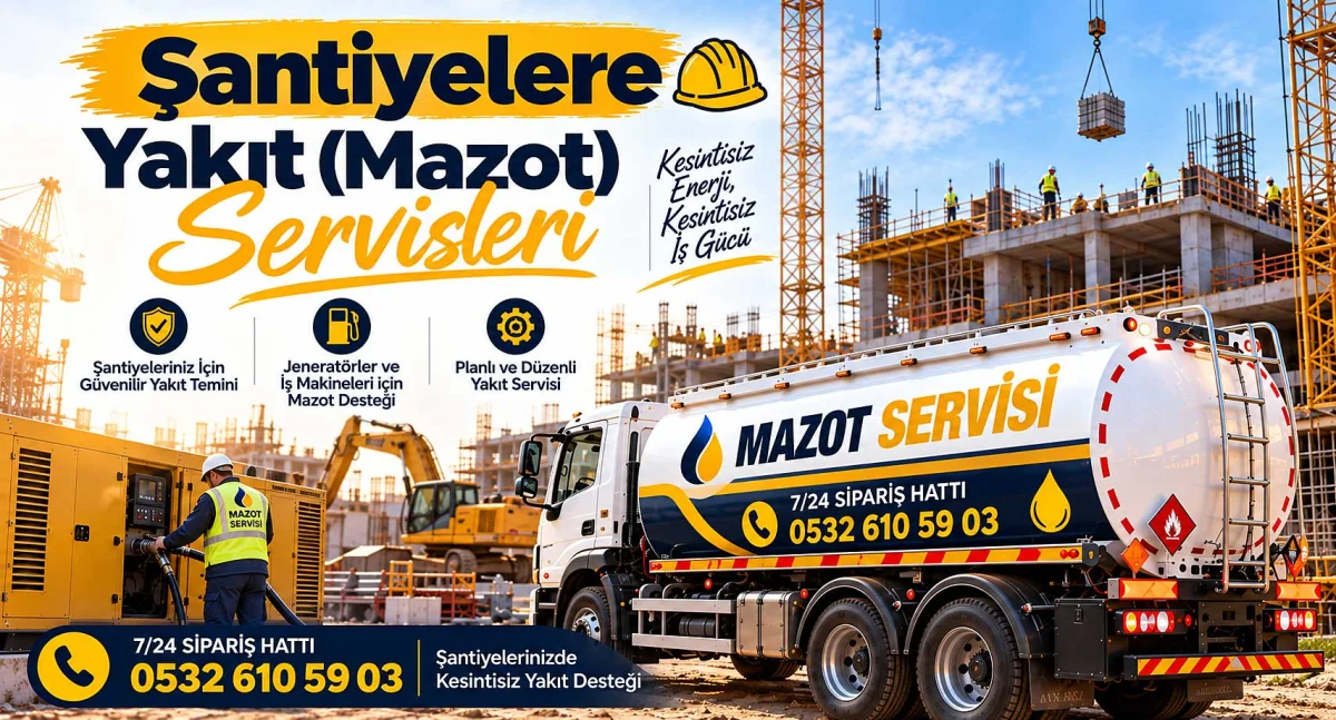 Şantiyelere Yakıt (Mazot) Servisi